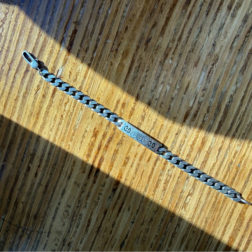Gucci Silver Chain Bracelet mens